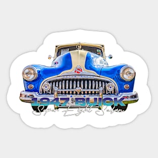 1947 Buick Super Eight Sedan Sticker